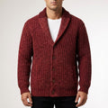 Marcus Men’s Cardigan – Chunky Knit Button-Up Shawl Collar Cardigan