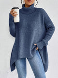 Vienna Women’s Turtleneck Sweater – Relaxed Oversized Fit in Cashmere Blend
