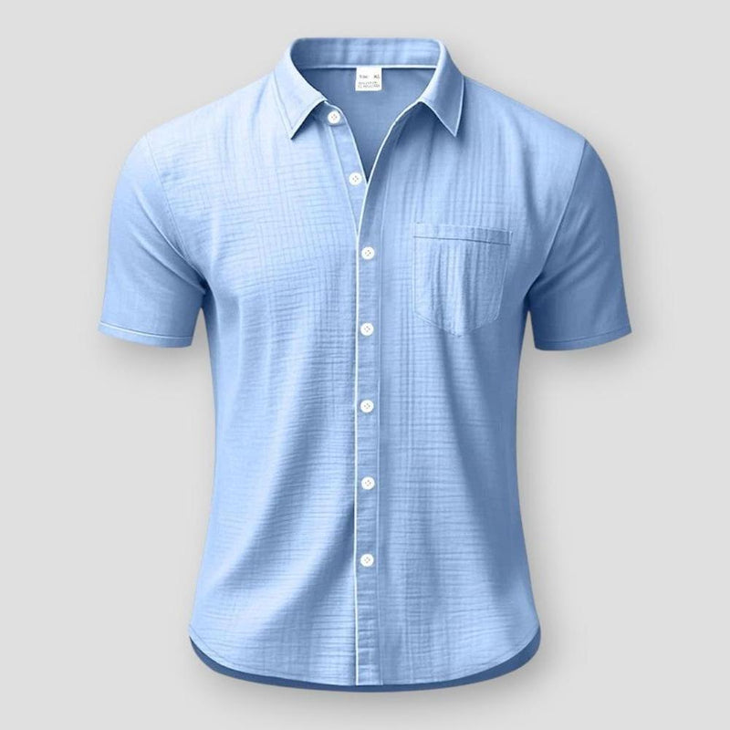 Rico Palmer Linen Shirt – Relaxed Long‑Sleeve Garment‑Dyed Linen Shirt