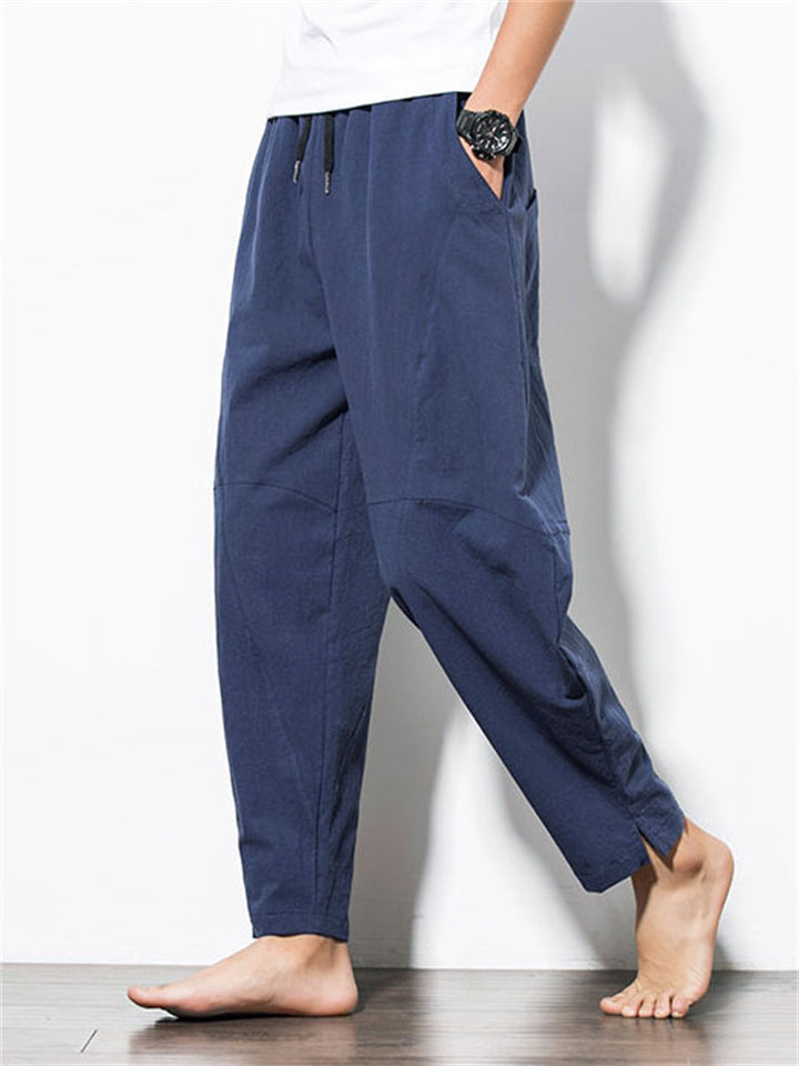 Ronan Men’s Linen Pants – Ultra-Light Cotton Blend with Drawstring Waist