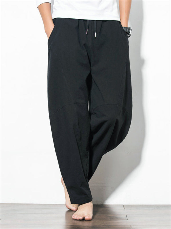 Ronan Men’s Linen Pants – Ultra-Light Cotton Blend with Drawstring Waist