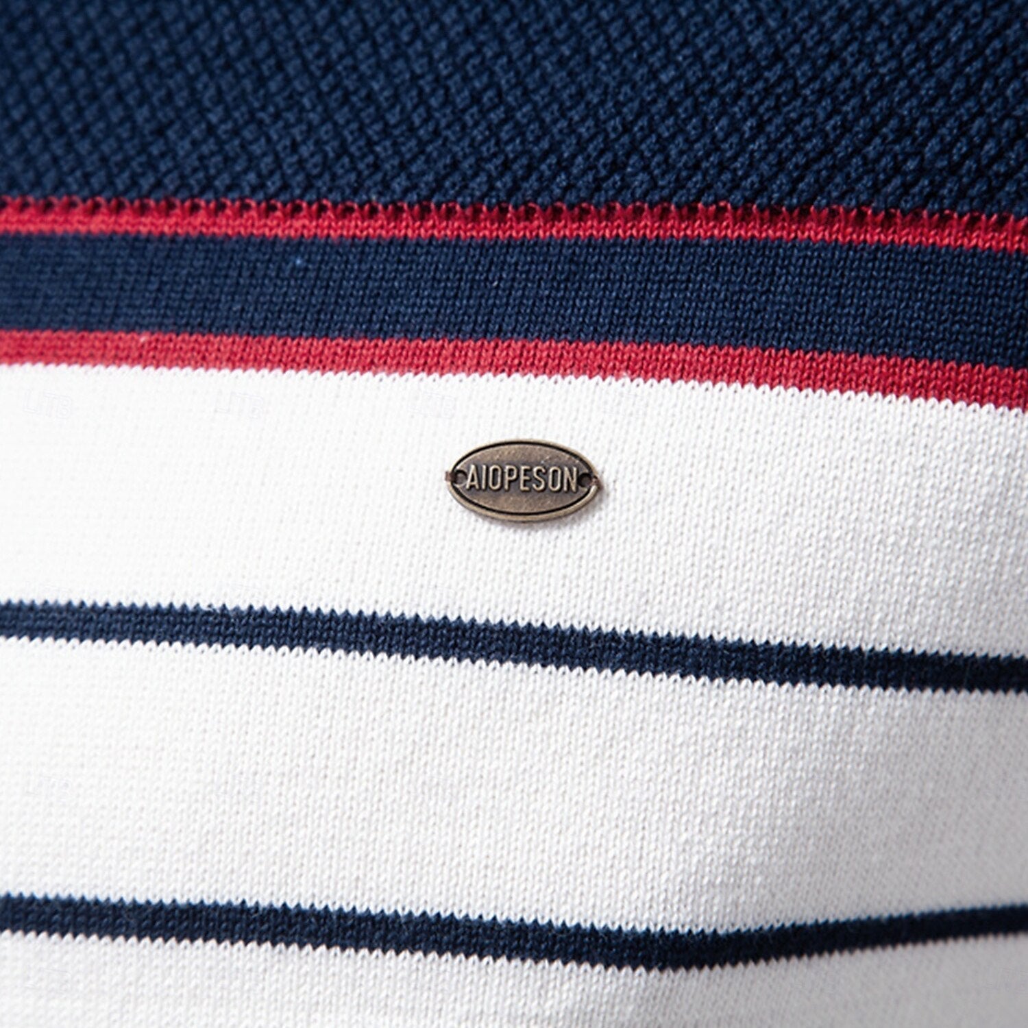 Griffin Men's Striped Crew Neck Sweater