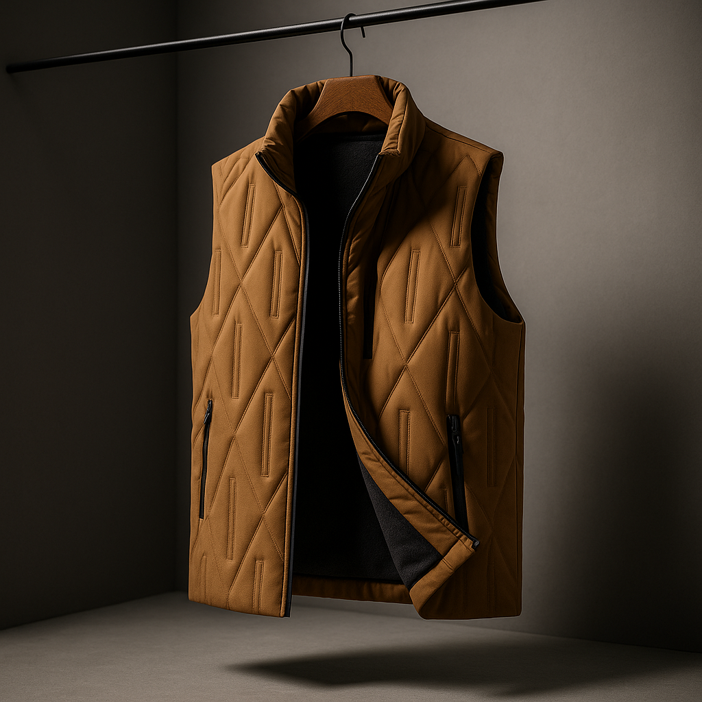 Elric Men’s Terra Puffer Vest – Water-Repellent Insulated Layer