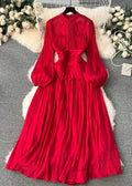 Chelsea Wrinkled Patchwork Silk Dress