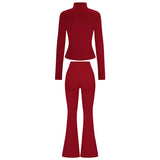Finn Slimming Zip Jacket & Flared Pants Set