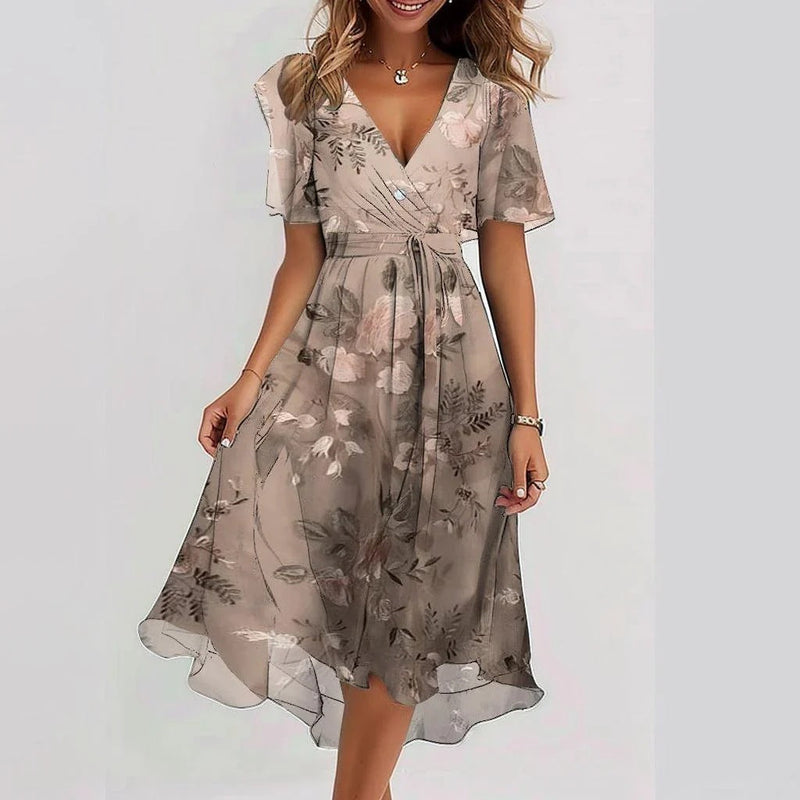 Clara Soft Drape Mini Dress – Effortless Everyday Style with a Feminine Touch