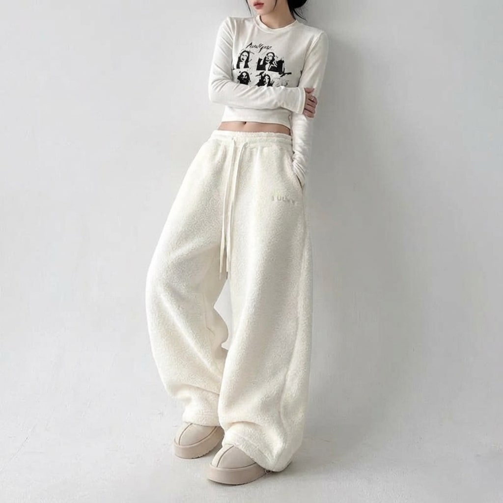 Rosalind Women’s Fleece Pants – Soft Drawstring Fit