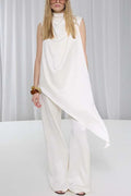 Selena Satin Lounge Set – Fluid Co-ord in Glossy Fabric for Day-to-Night