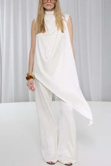 Selena Satin Lounge Set – Fluid Co-ord in Glossy Fabric for Day-to-Night