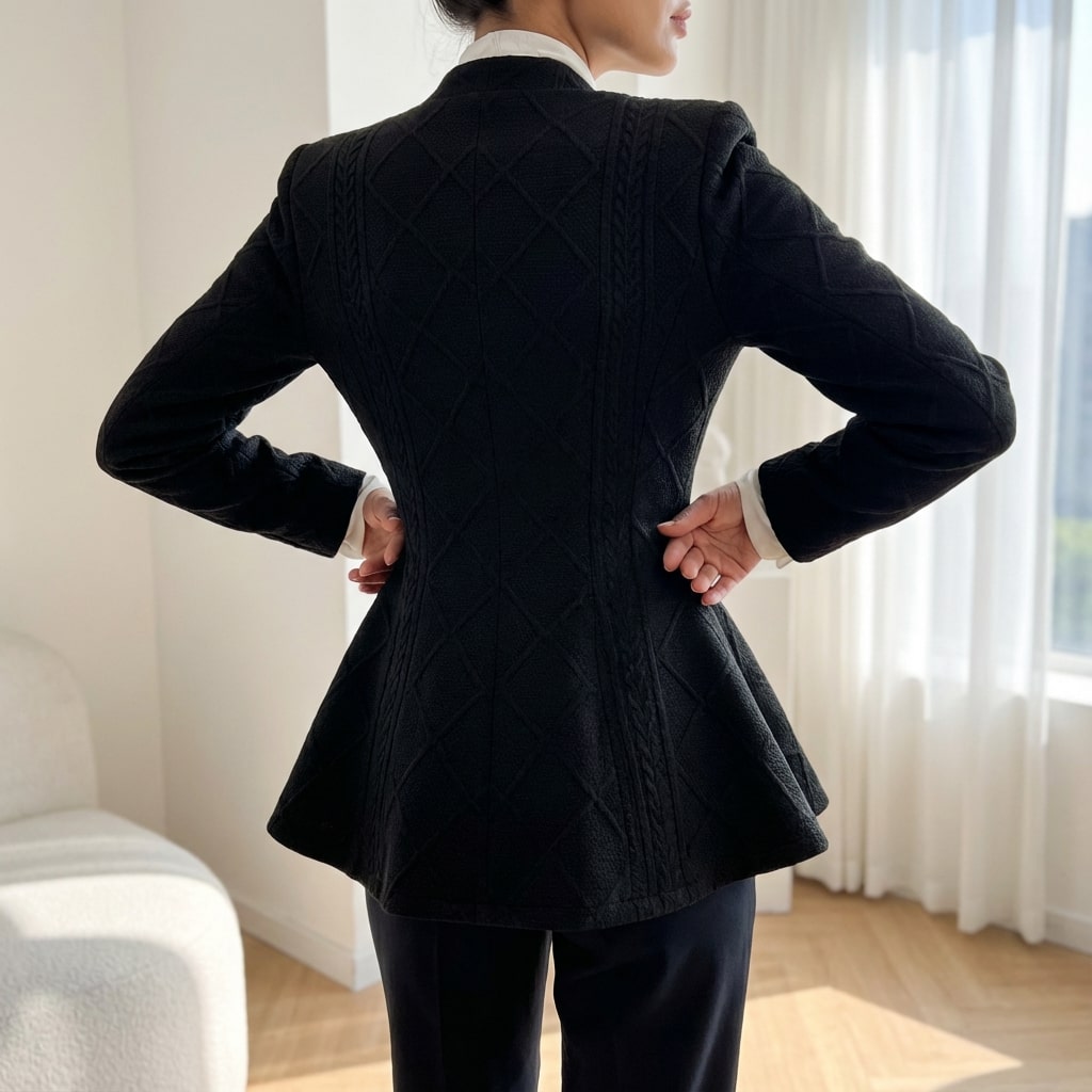 Ananya Women’s Jacket – Sculpted Peplum Fit