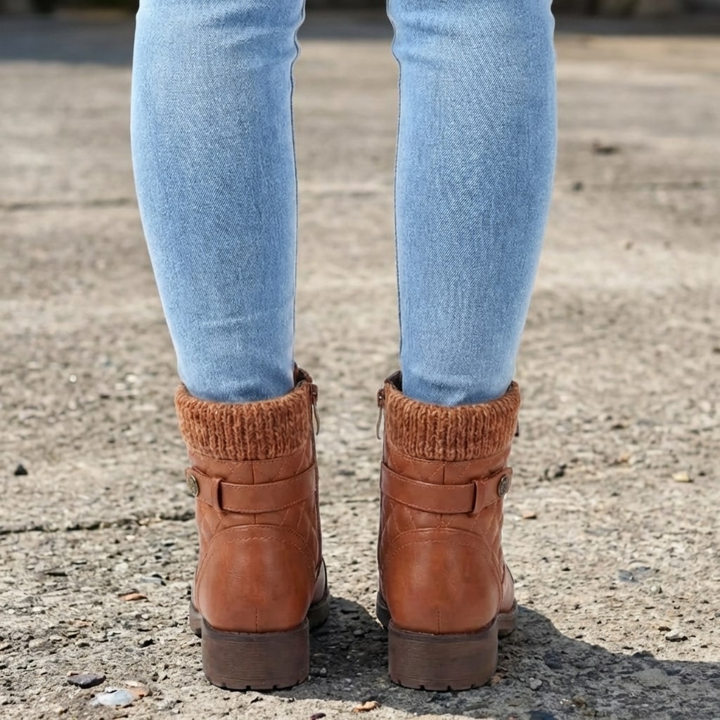 Selina Women’s Leather Zipped Ankle Boots