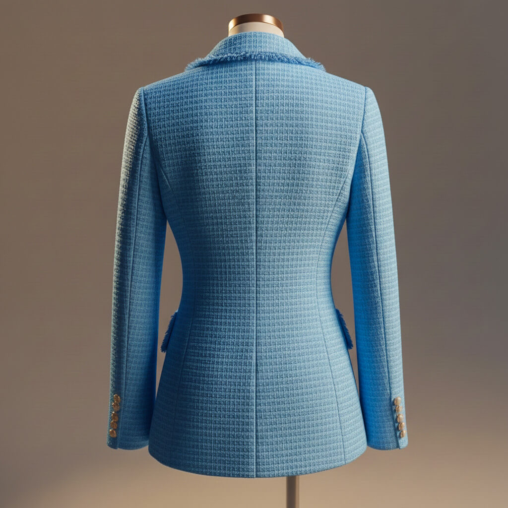 Avery Women’s Blazer – Wool Blend Boucle Couture