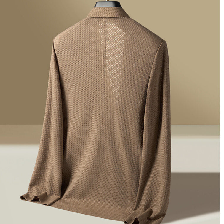 Jasper Knitted Blazer – Textured Knit Blazer for Smart-Casual Layering