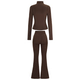 Finn Slimming Zip Jacket & Flared Pants Set