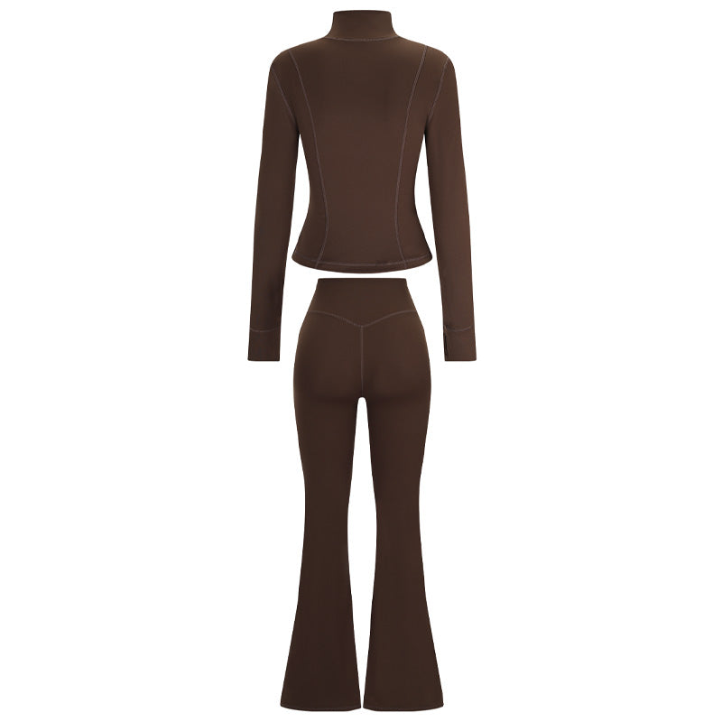 Finn Slimming Zip Jacket & Flared Pants Set
