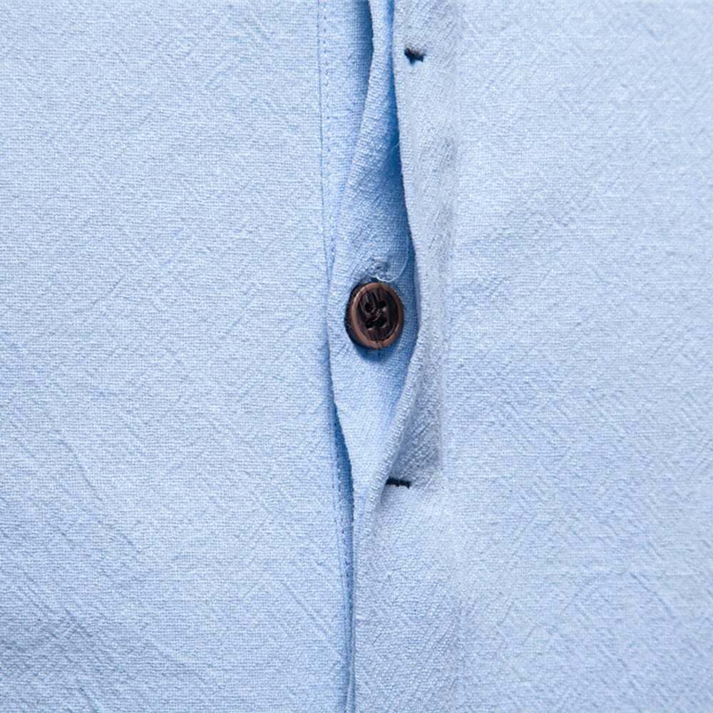 Jasper Cotton Band Collar Shirt