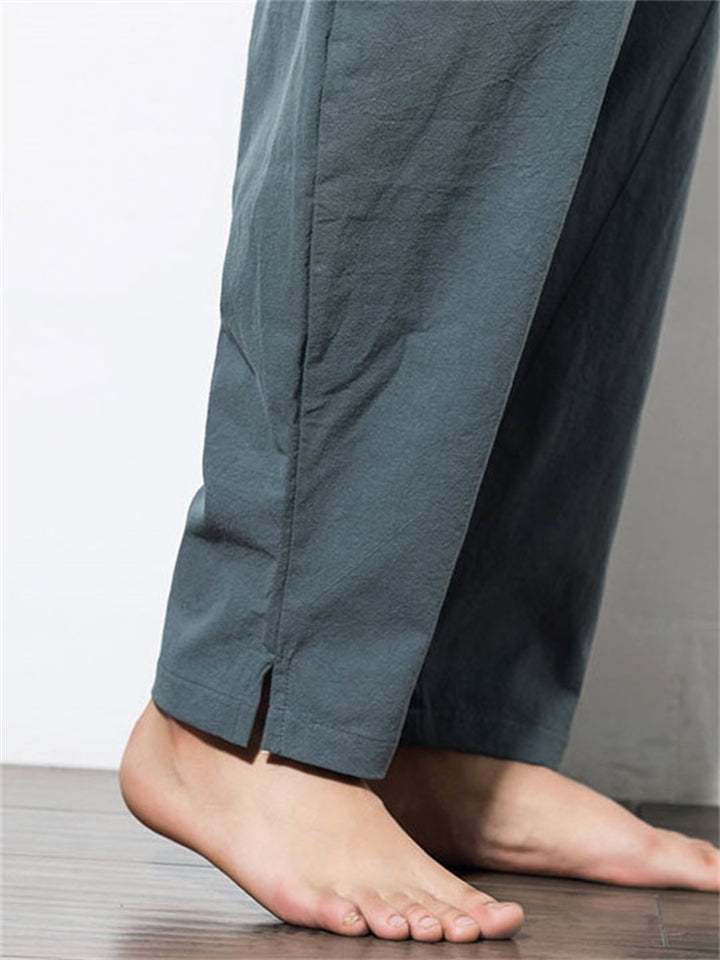 Ronan Men’s Linen Pants – Ultra-Light Cotton Blend with Drawstring Waist