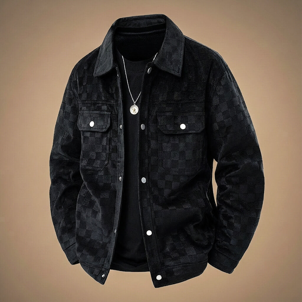 Bellano Check Suede Jacket
