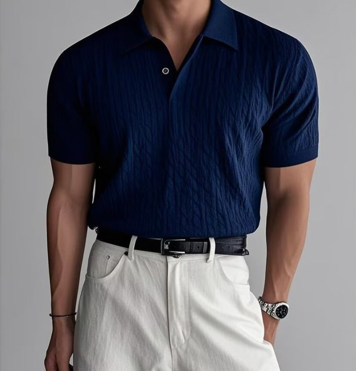 Ralph Cable Knit Polo – Luxe Texture in a Modern Silhouette