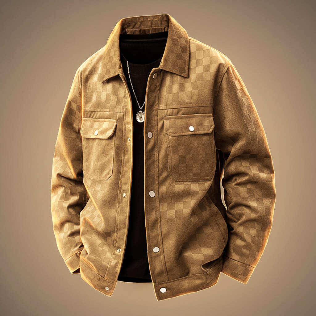 Bellano Check Suede Jacket