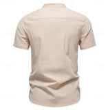Jasper Cotton Band Collar Shirt