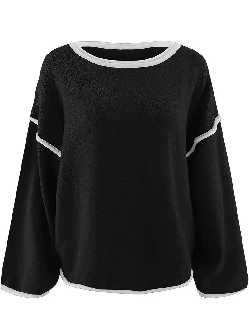 Giselle Women’s Knit Sweater – Soft Breathable Pullover with Relaxed Fit