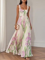 Clara Pleated Chiffon Maxi Dress – Romantic Movement for Sunlit Celebrations