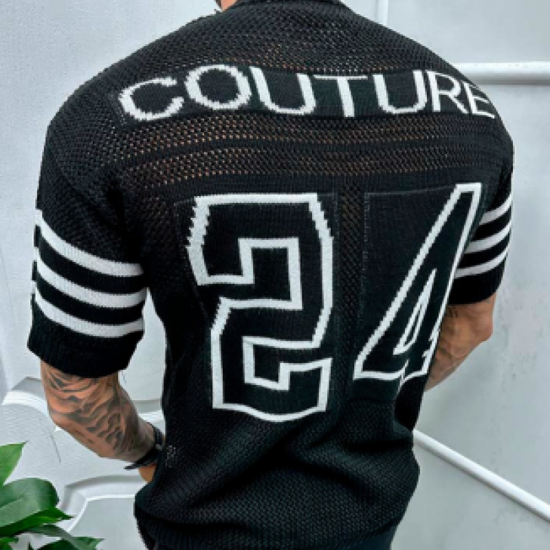 Brielle Knitted Back Round Neck Tee