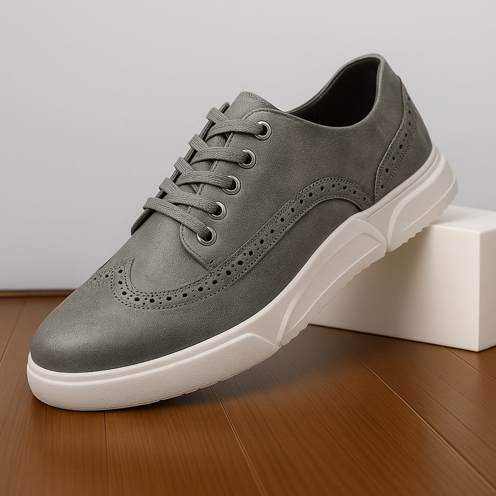 Dimitri Men’s Dress Shoes – Leather Wingtip Brogue Style