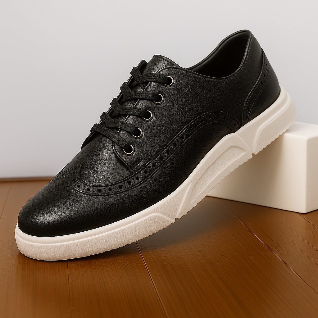 Dimitri Men’s Dress Shoes – Leather Wingtip Brogue Style