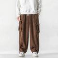 Eliot Corduroy Cargo Pants – Wide-Wale Cotton with Straight-Leg Fit & Drawcord Waist