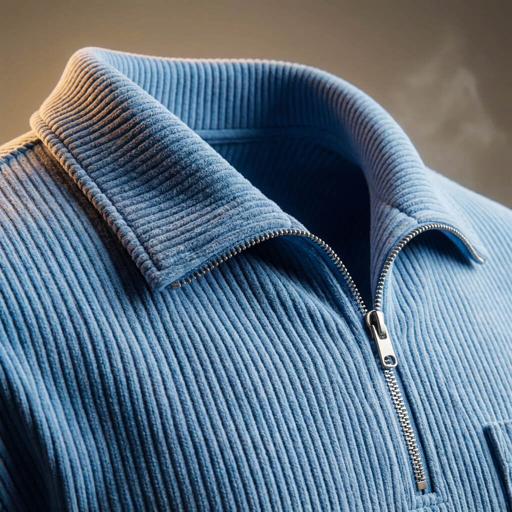 Lucien Corduroy Quarter Zip Polo Shirt – Soft Premium Layering Top