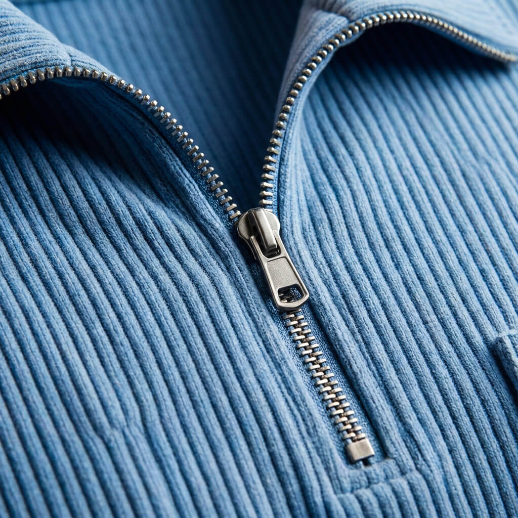 Lucien Corduroy Quarter Zip Polo Shirt – Soft Premium Layering Top