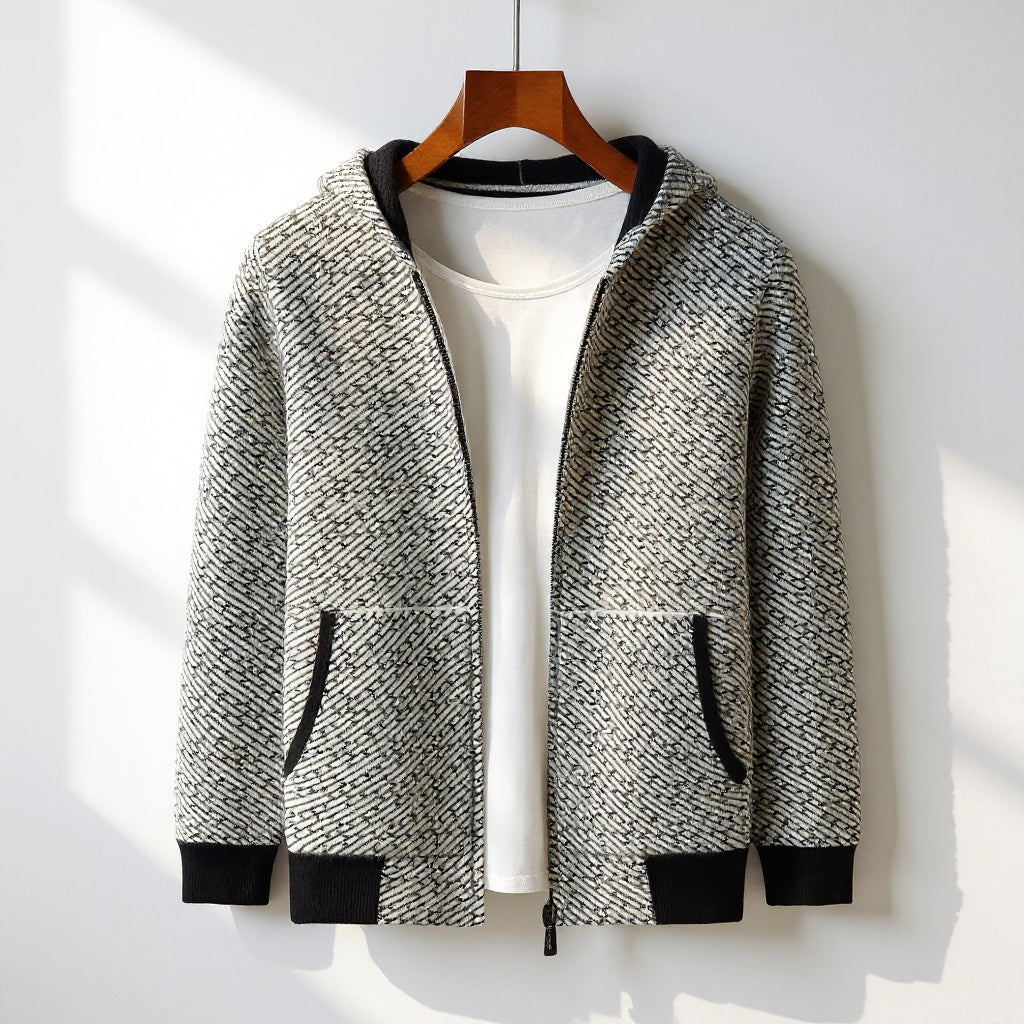 Diego Men’s Cashmere Hoodie – Soft Knit with Structured Fit