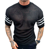 Brielle Knitted Back Round Neck Tee