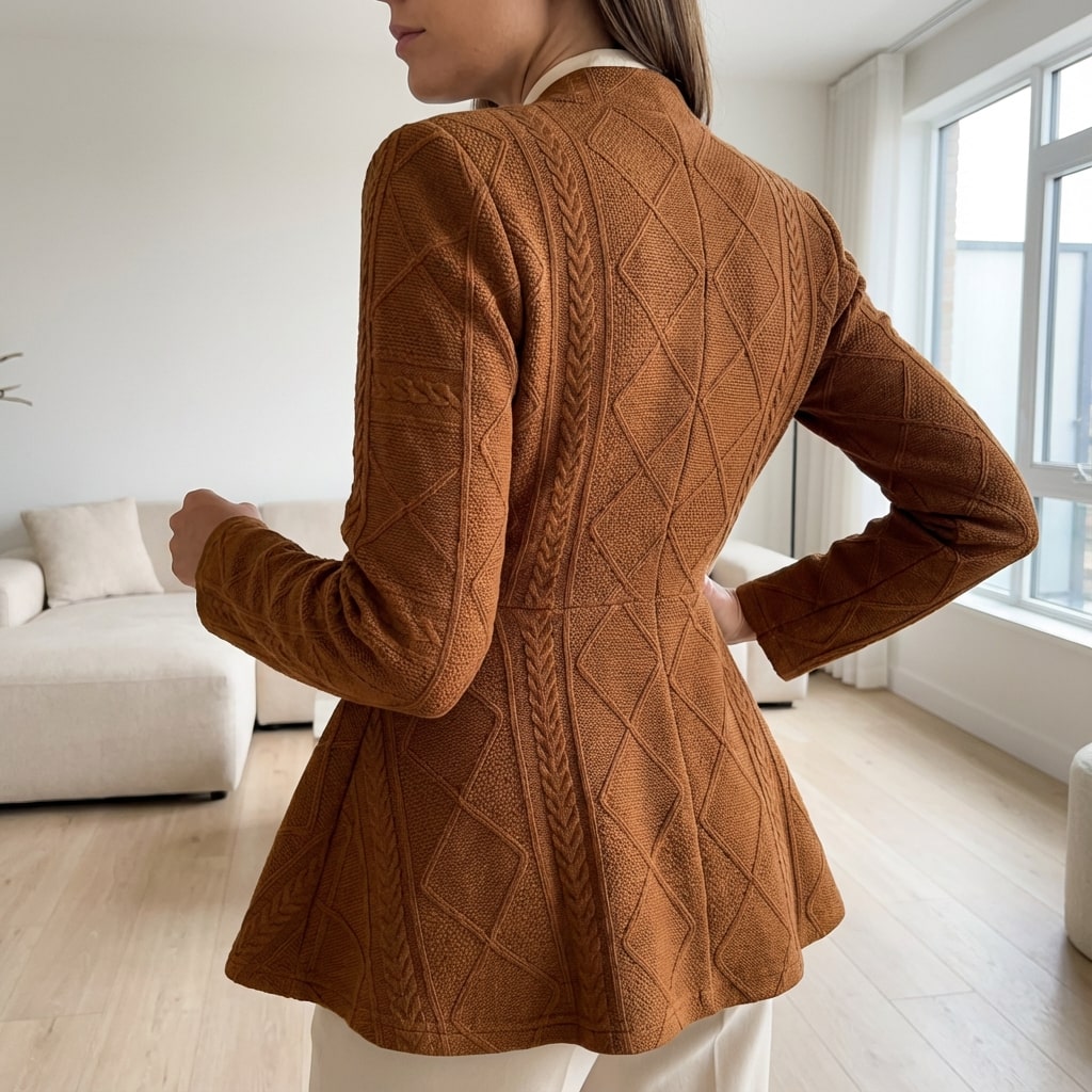 Ananya Women’s Jacket – Sculpted Peplum Fit