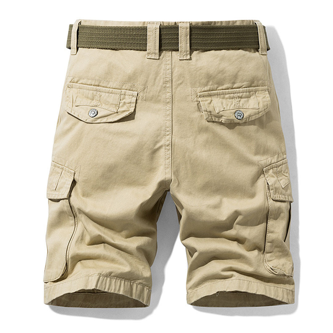 Landon Men’s Cargo Shorts – Organic Cotton Straight-Leg Shorts with Multi Pockets