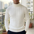 Arthur Men’s Turtleneck Sweater – Cable Knit Jumper