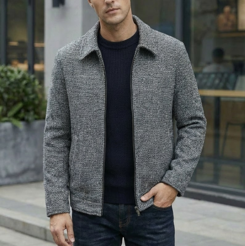 Octavio Men’s Jacket – Dense Woven Lightweight Jacket