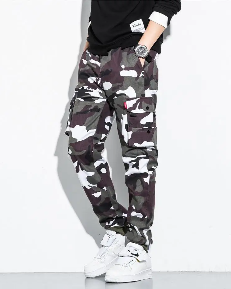 Griffin Men’s Cargo Camo Pants – Tactical Trousers with Adjustable Waist & Utility Pockets