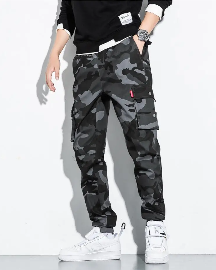 Griffin Men’s Cargo Camo Pants – Tactical Trousers with Adjustable Waist & Utility Pockets