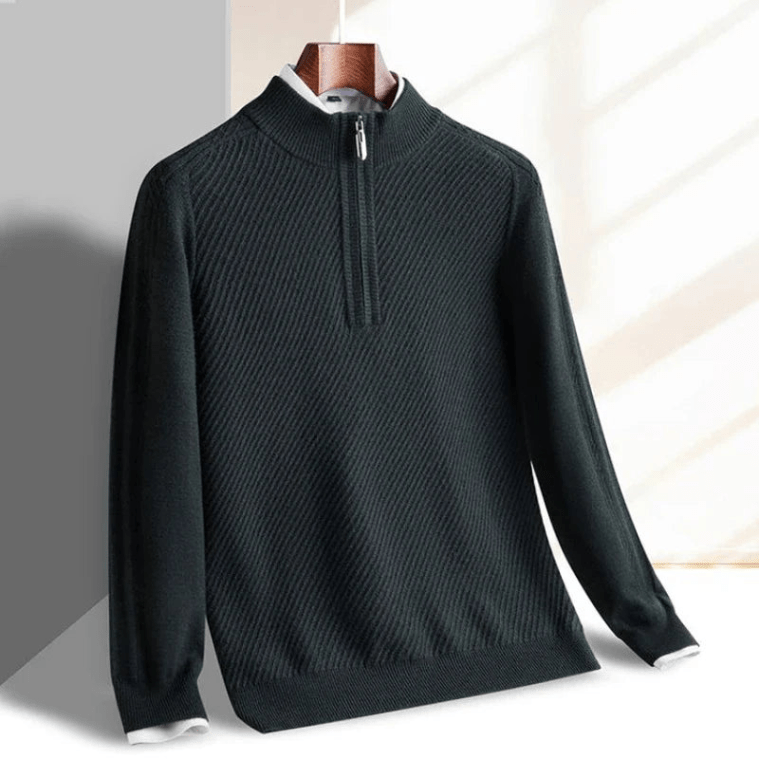Sven Men’s Quarter-Zip Sweater – Lightweight Soft Knit Pullover