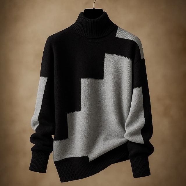 Lovi Women’s Turtleneck Sweater – Soft Knit Pullover with Warm Ribbed Texture