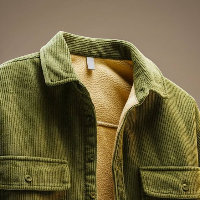 Jasper Men’s Corduroy Shirt Jacket – Sherpa-Lined Outerwear