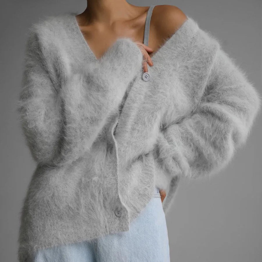 Clara Fur Knit Cardigan