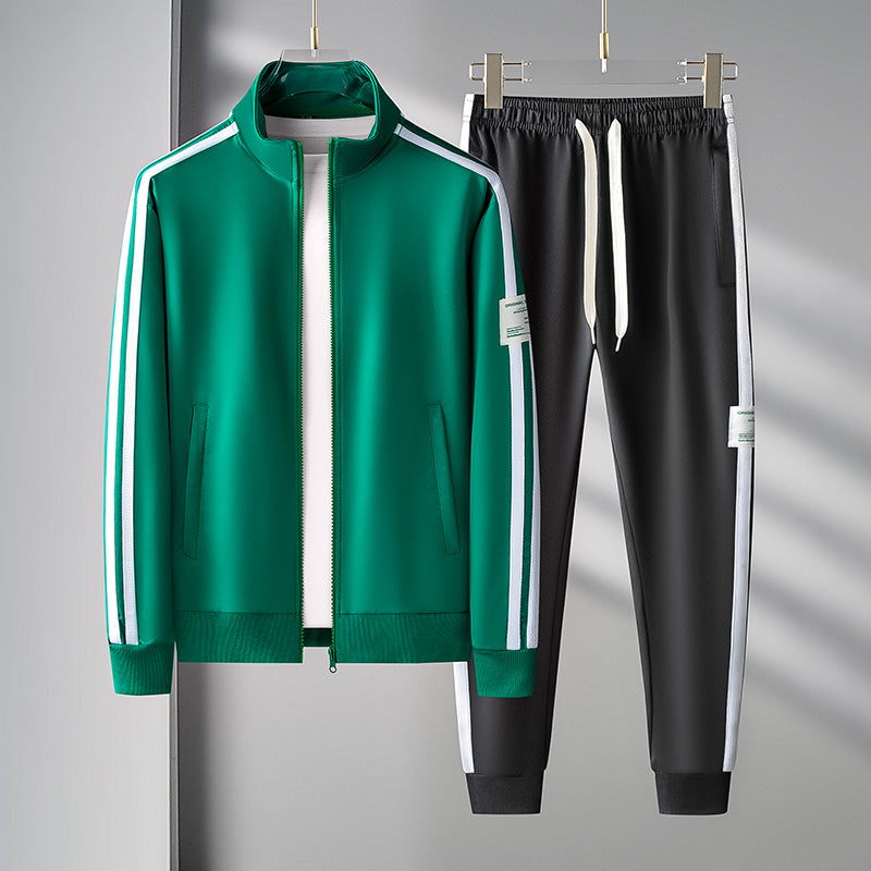 Marty Apex Tracksuit Set – Athletic Men’s Co-ord with Ribbed Paneling and Performance Stretch