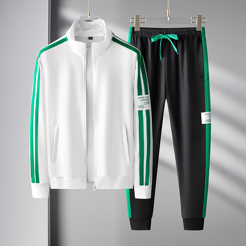Marty Apex Tracksuit Set – Athletic Men’s Co-ord with Ribbed Paneling and Performance Stretch