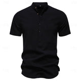 Jasper Cotton Band Collar Shirt