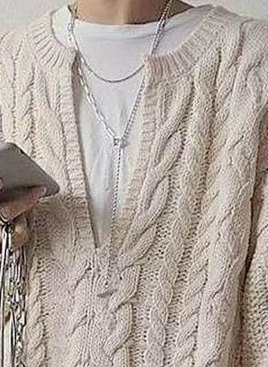 Aurora Ivory V-Neck Sweater