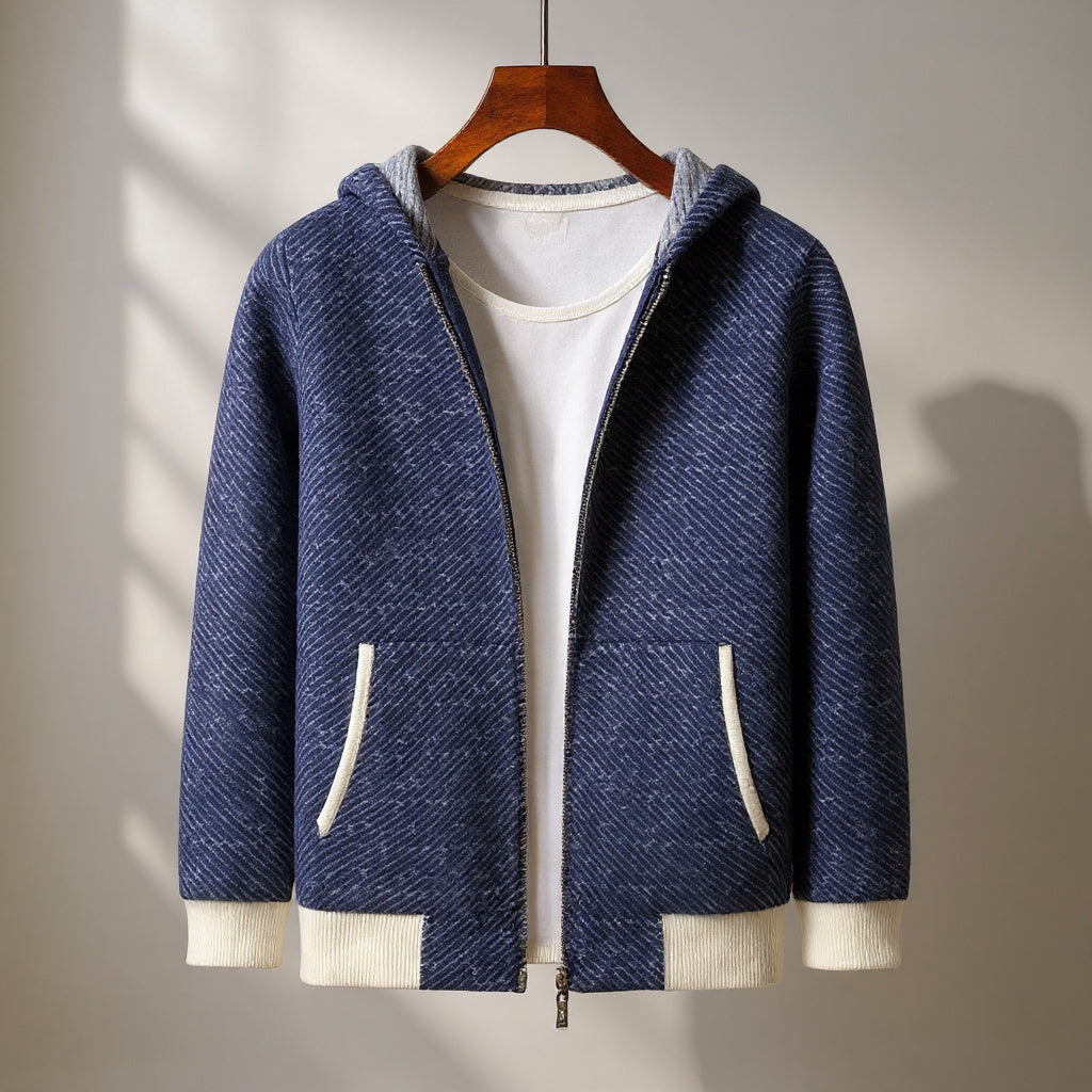 Diego Men’s Cashmere Hoodie – Soft Knit with Structured Fit